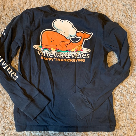 Kids Vineyard Vines Thanksgiving Longsleeve Tee - Picture 2 of 3